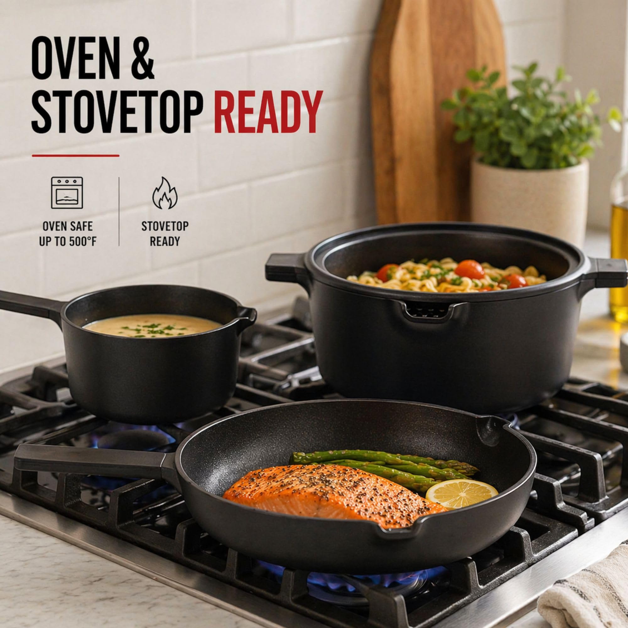Amazon.com: Alva Neat 5-Piece Ceramic Coated Aluminum Nesting