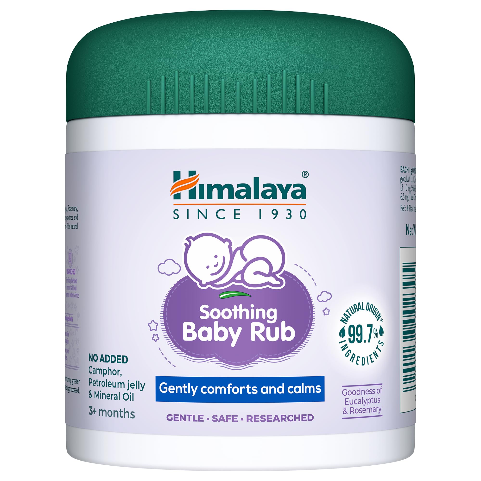 Himalaya Soothing Baby Rub (50ml) | with Eucalyptus Oil | Releives Nasal Congestion & helps easy breathing