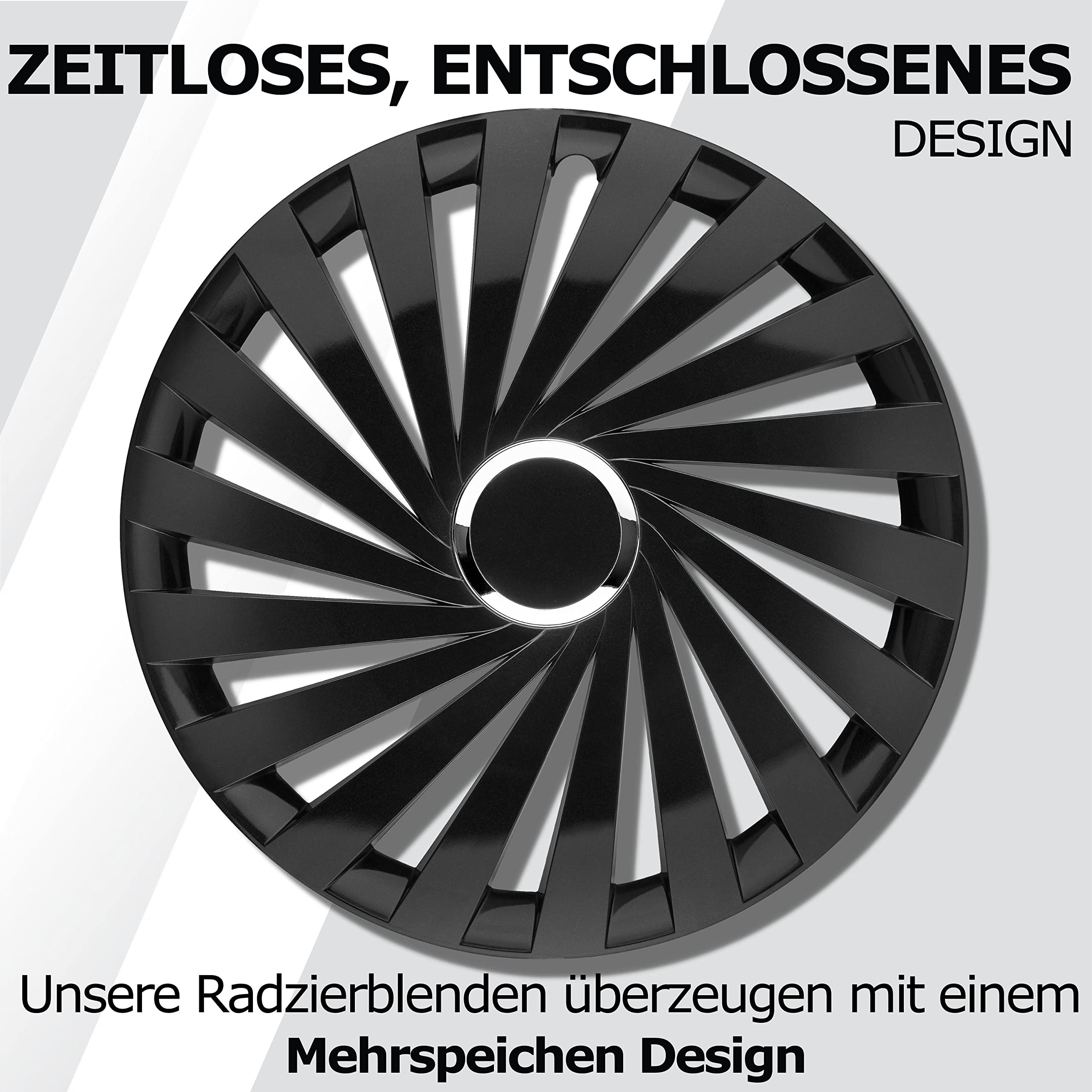 Copricerchi Imperium 15 Pollici (Set Da 4) – Design Chiuso In Nero, 100% Plastica Riciclata, Protezione Per Cerchi In Acciaio E Valvole, Adatti A Molte Auto - 3