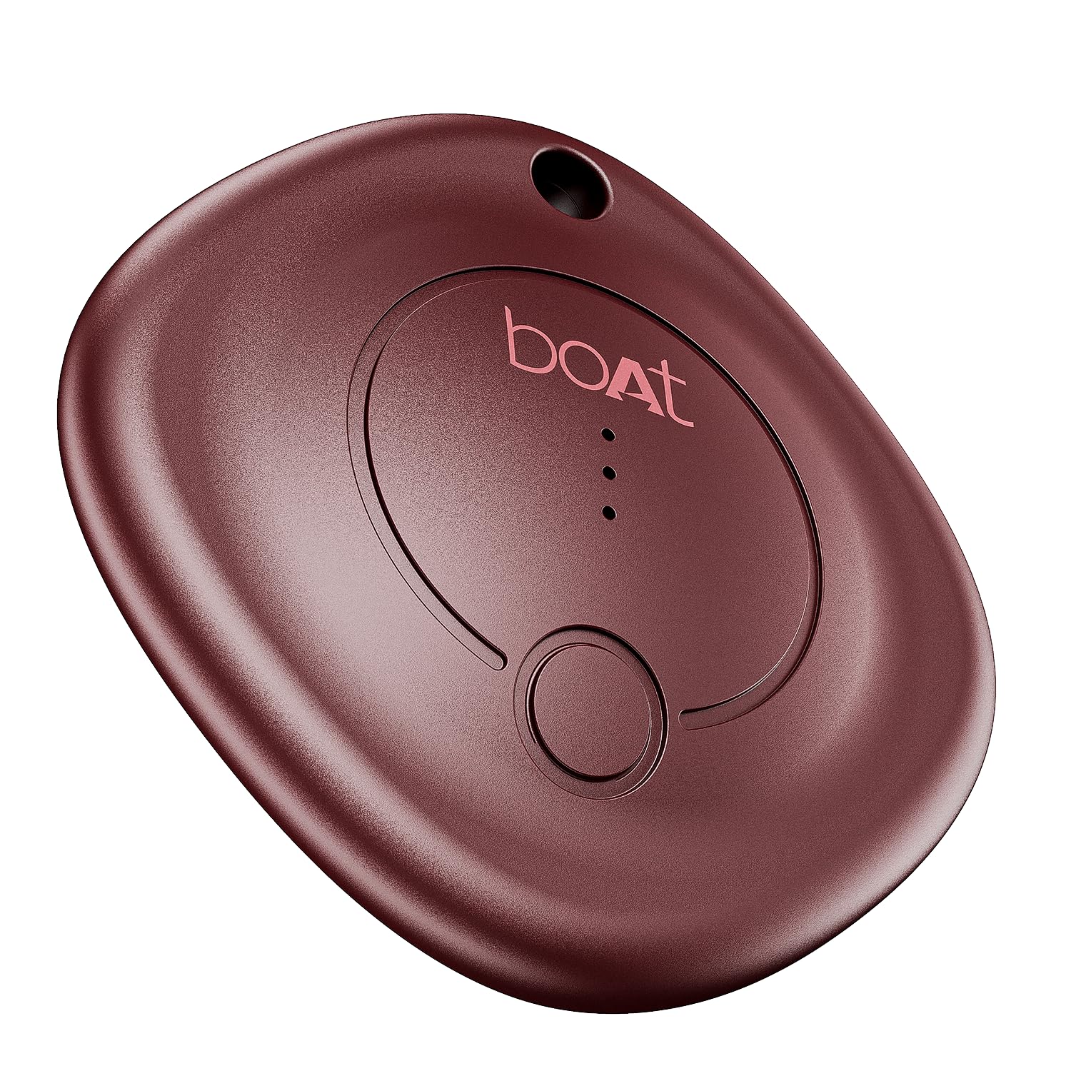 boAt Tag Bluetooth Item Finder for iOS & Android Devices, Google Hub & Apple Find My App Support, 80dB Alarm, Additional Battery, 1 Year Battery (Monarch Red)