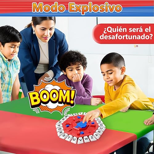 Miniatura 5 de Juego de Mesa en Español con Pantalla Digital y 2 Modos de Juego, 35 Tarjetas Doble Cara, Ideal para Fiestas y Aprendizaje Interactivo, Juegos de