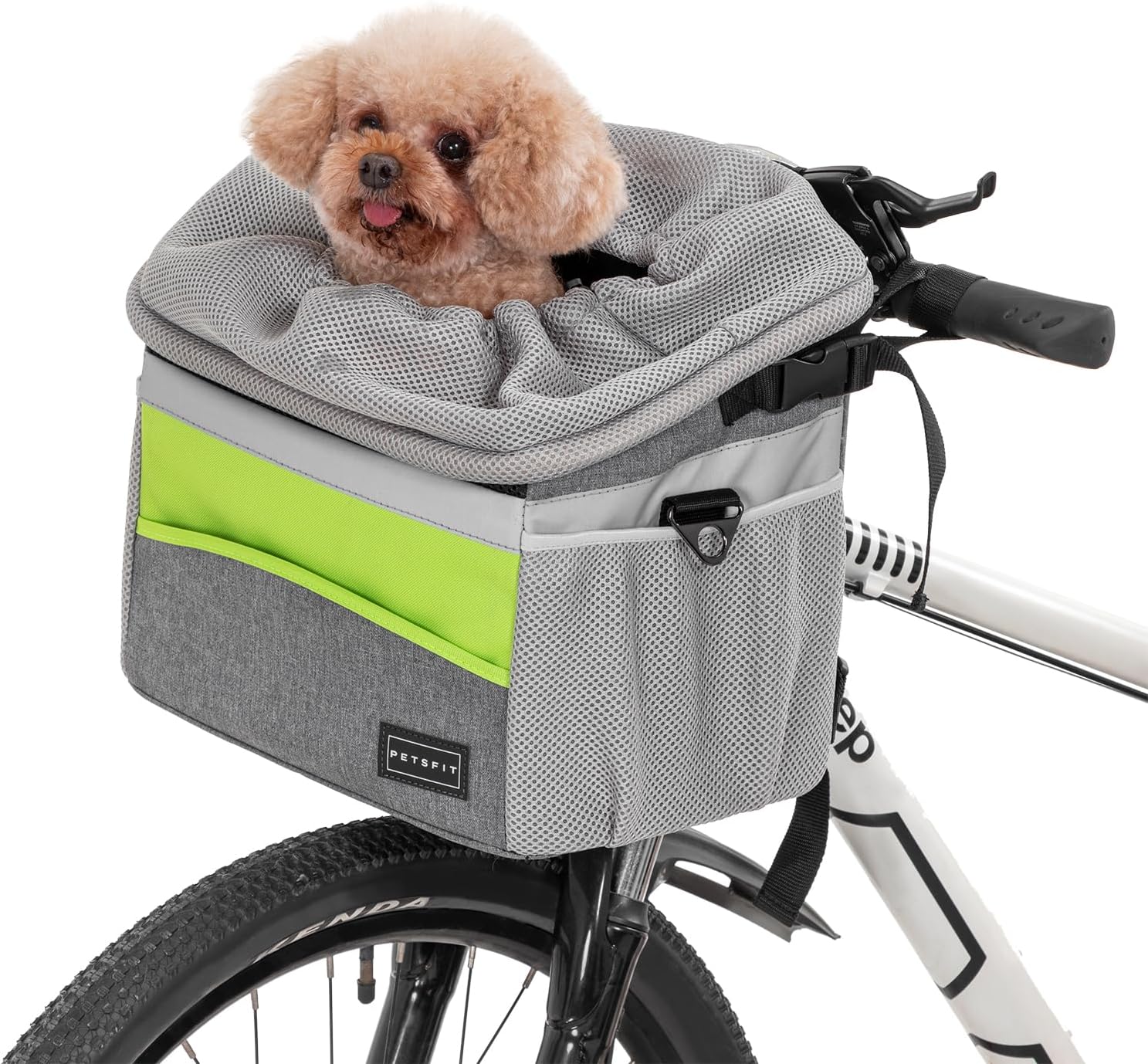 Fahrradkorb Vorne Hund Bis 10 Kg ANZOME Fahrradkorb Vorne für Hund Abnehmbar Fahrrad Korb für Damen