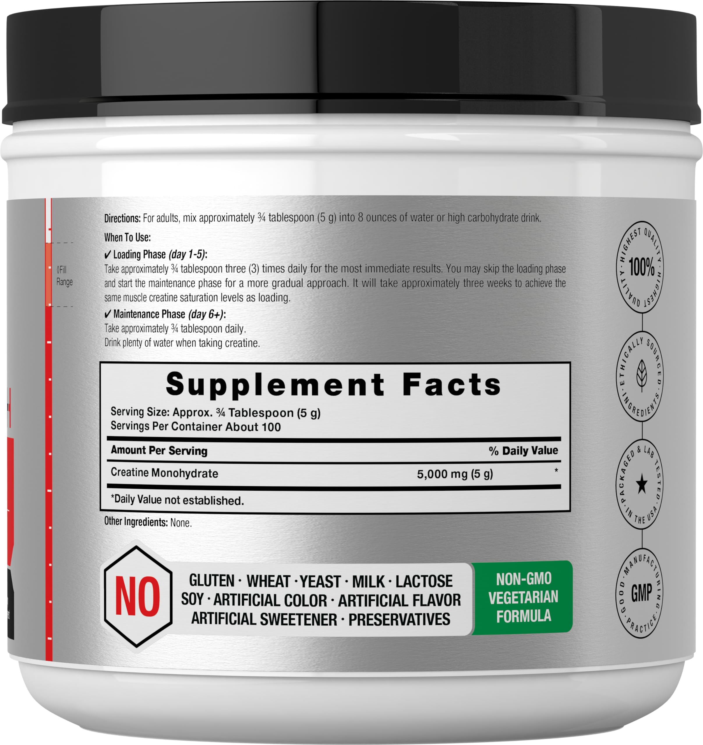 Horbäach Creatine Monohydrate Powder | 1.1lb (17.6 oz) — Amazon image 2