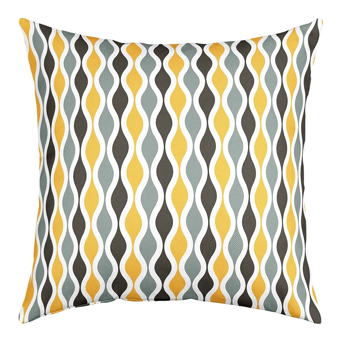 Housse de coussin géométrique 50x50 cm réversible pour changer de déco de salon
