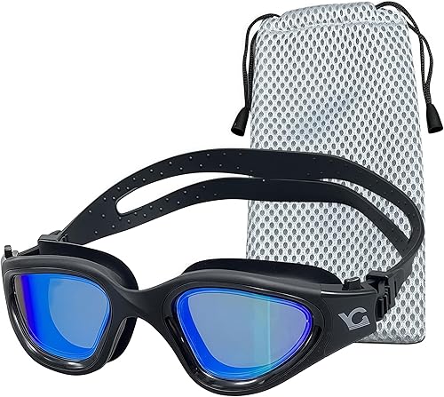 Miniatura 15 de Gafas de natación, gafas de natación, gafas de natación profesionales, antivaho sin fugas, gafas de natación de visión amplia Azul-Amarillo,Negro