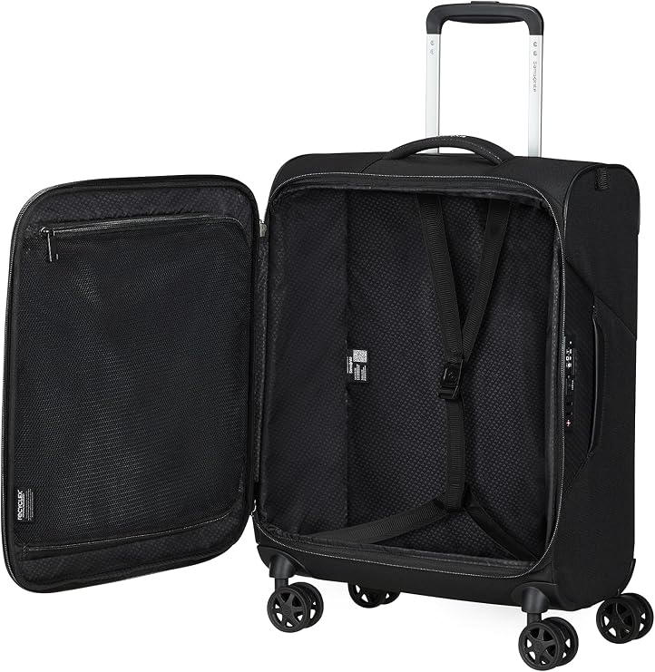 Samsonite Litebeam - Spinner S, Hand Luggage, 55 cm, 39 l, Black (Black)