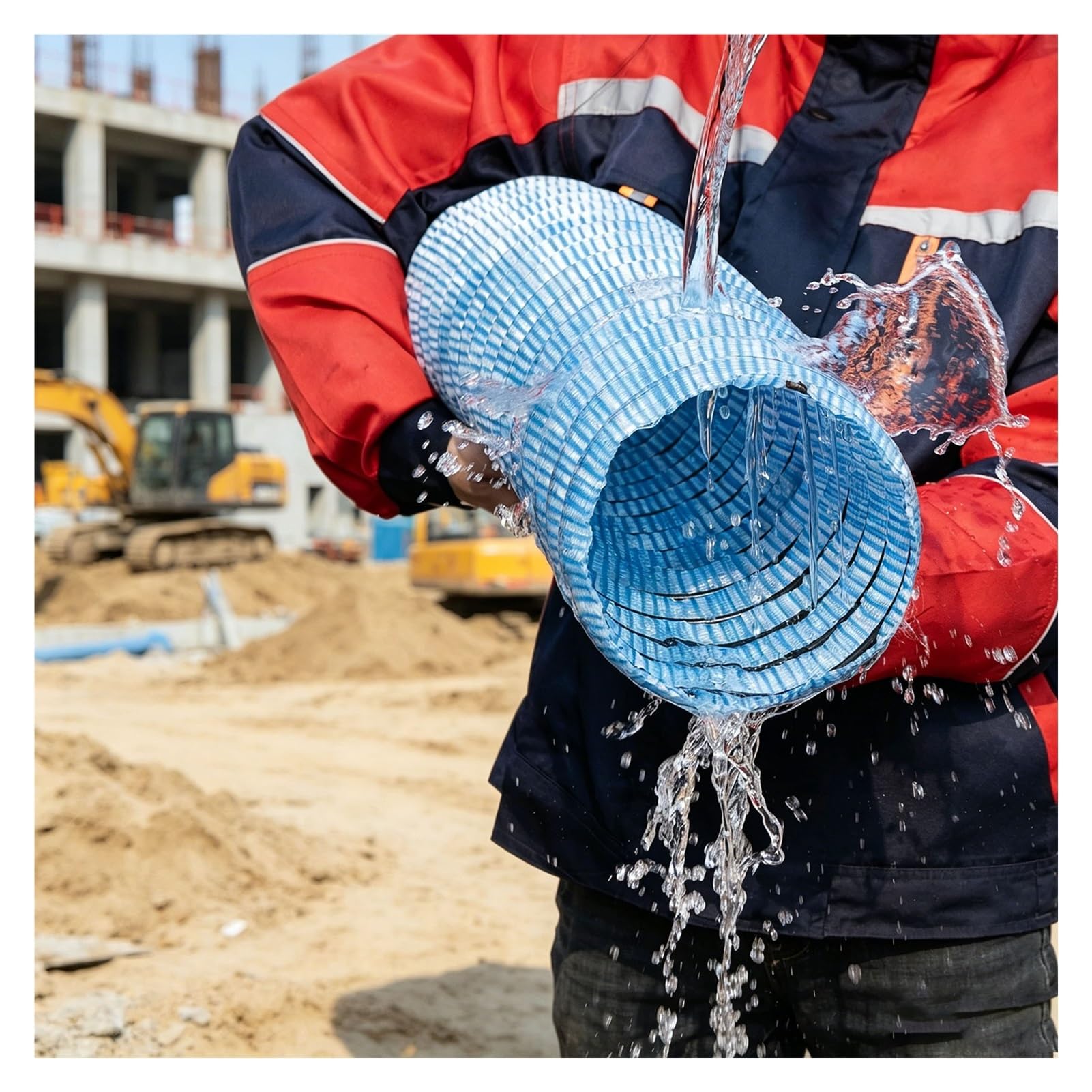 Corrugated Perforated French Drain Pipe, Flexible French Drain Pipe Perforated 1-20m 50-300mm Nonwoven Fabric Landscape Drainage(80mm,1 Meter)