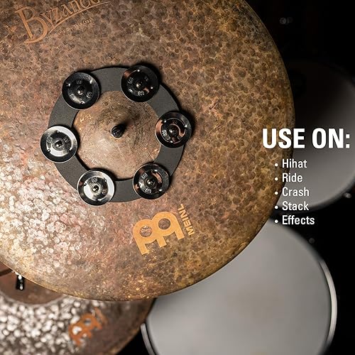 Miniatura 5 de Meinl Cymbals Anillo de ching suave efecto de cascabel de pandereta, no fabricado en China, para Hihats, choques, paseos y pilas (SCRING)