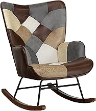 Totò Piccinni Rocking Armchair Multi-Coloured Patchwork Design (Patchwork Touch, Chair)