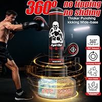 ASBRAVO 180 cm-es állózsák felnőtteknek és gyerekeknek, felfújható ütőzsák boxozáshoz és MMA edzéshez 3