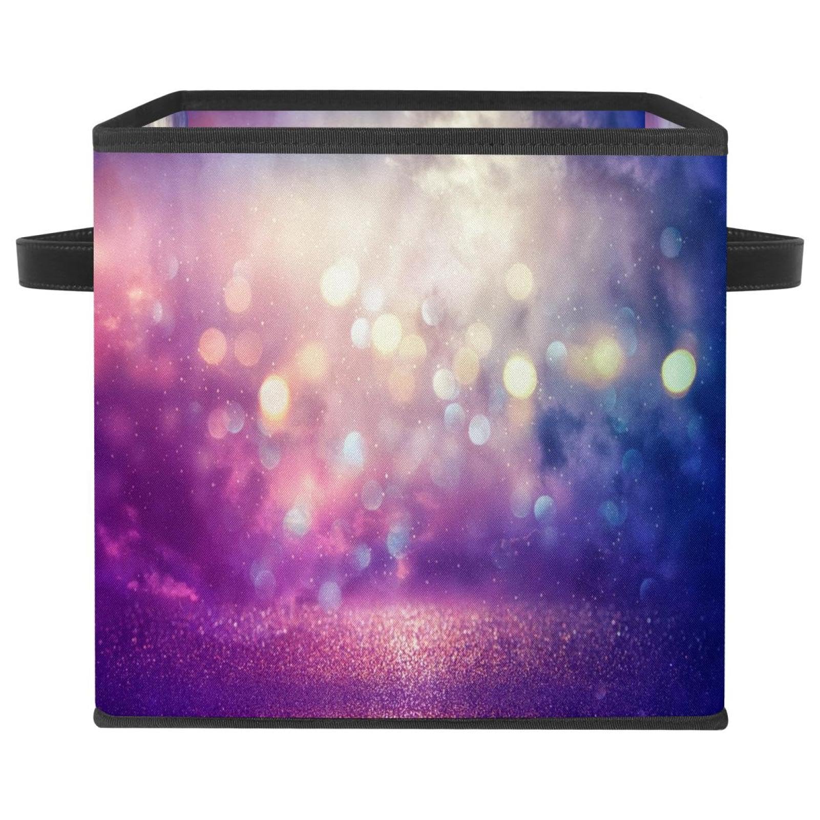 Boîte de rangement pliable en tissu cube pour jouets et livres