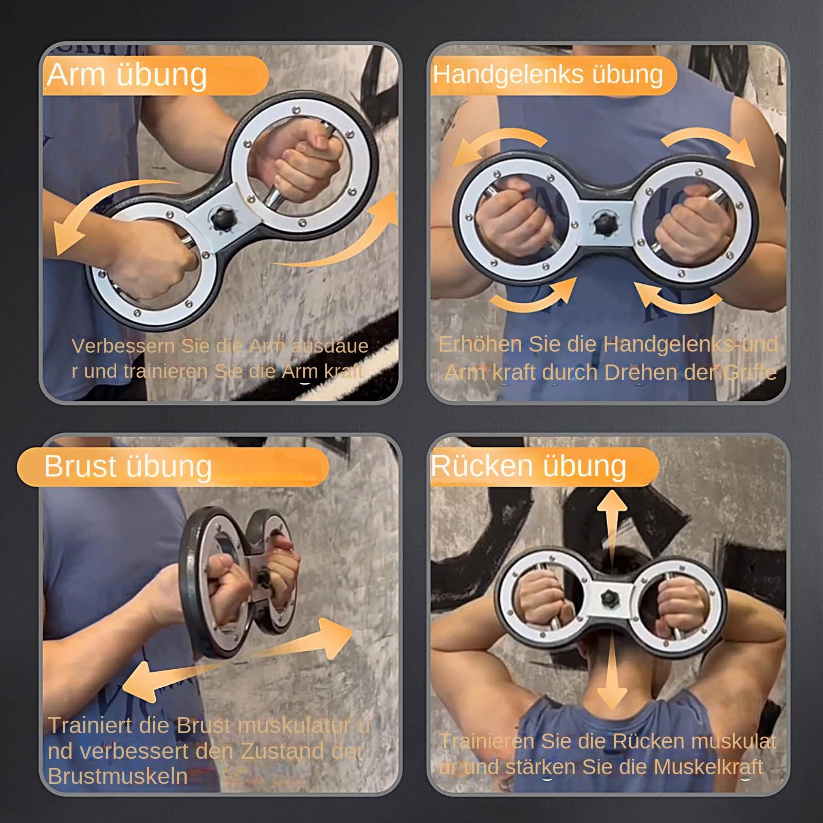 Entrenador De Brazos Fortalecedor de Manos Entrenamiento de Agarre Músculo | Ejercitador de Brazos 5,4 kg Fortalecedor Antebrazo Accesorios Para Entrenamiento De Fuerza Y Pecho Gimnasio En Casa Fi