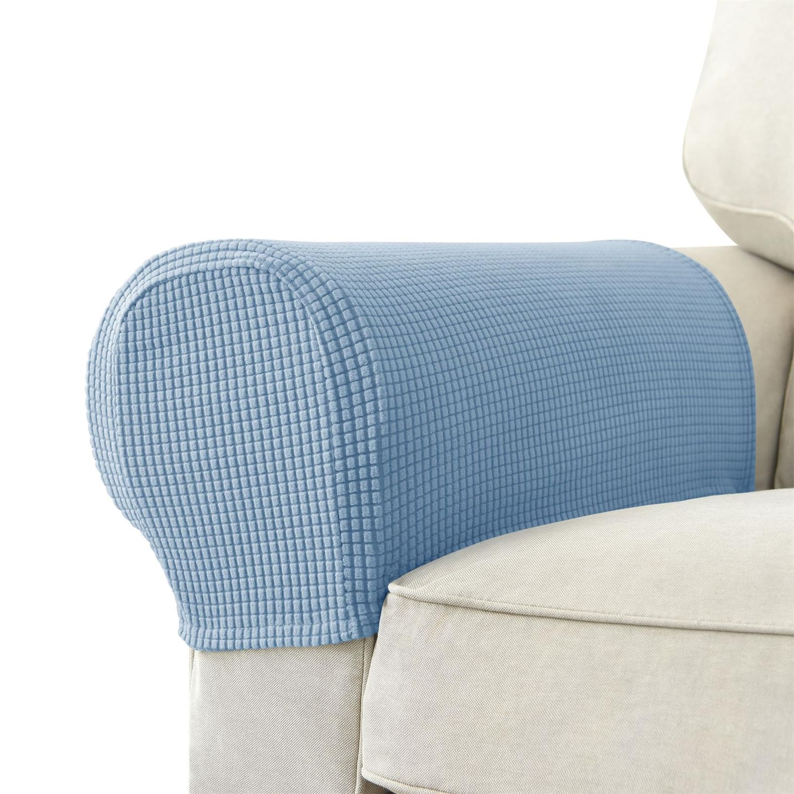 NEWFT 2pcs Plushes Sofa Armrest Covers Enhances Protections for Chair Arm, Machine Washable Furniture Arm Protections Couch Slipcovers