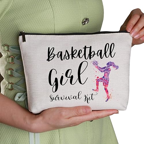 Miniatura 9 de Basketball Gifts for Women Zipper Travel Makeup Bags Basketball Coach Gifts Personalized Gifts for Basketball Lover Basketball Player for Birthday