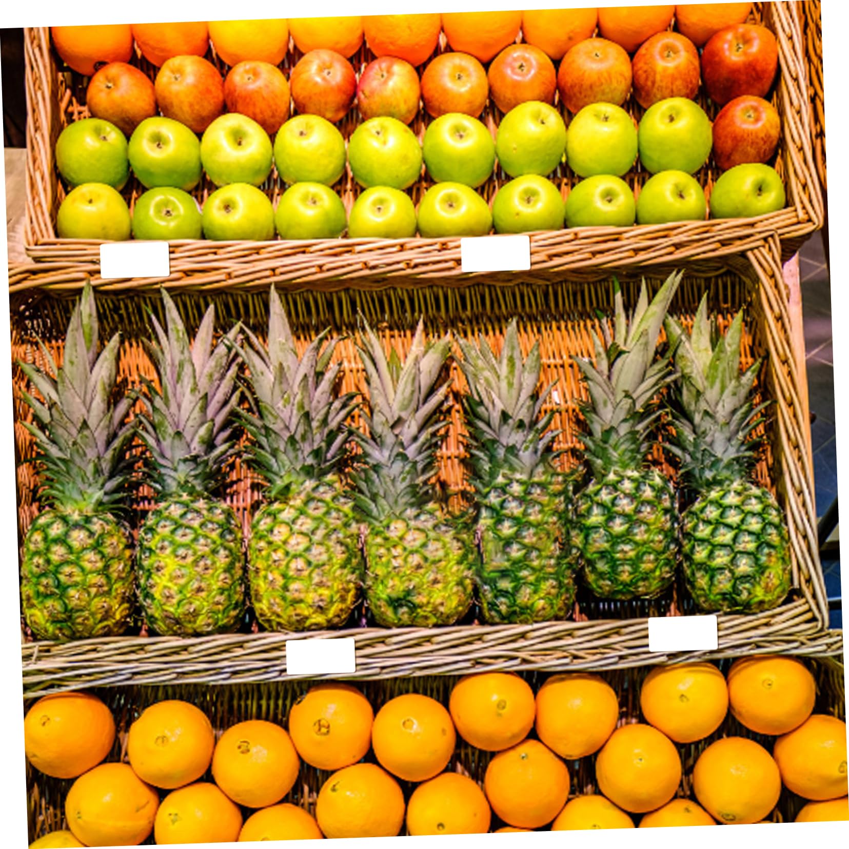 UKCOCO Etichette Adesive Vuote per Marcatura Etichette per Dispensa e Alimenti Contenitori e Barattoli Rotolo in Carta Ramata Resistente Facili da Applicare e Scrivere