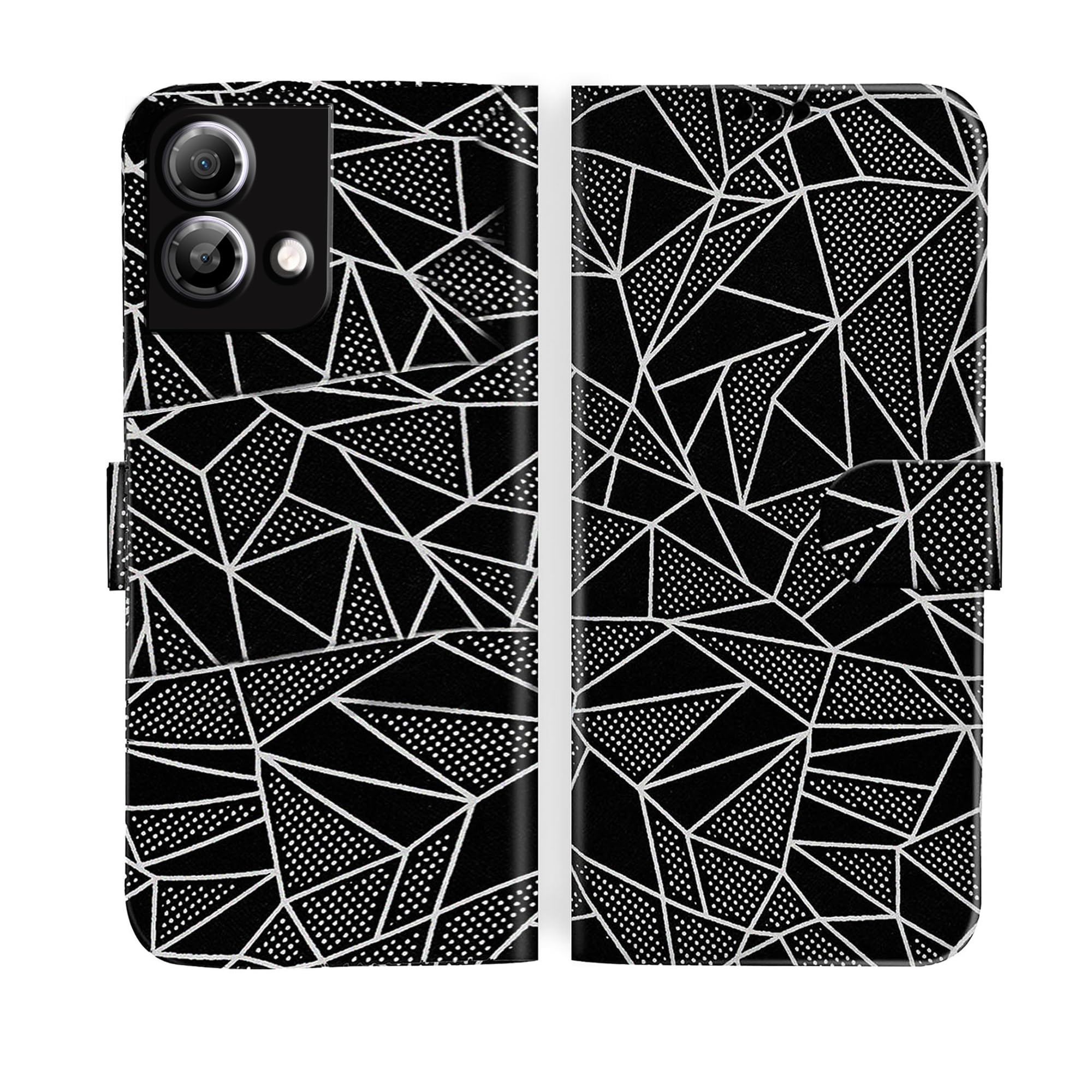 Knotyy Faux Leather Flip Case Back Cover for Lava O2 Foldable Stand and Inside Cards Pocket | Shockproof 360 Degree Protect | Magnetic Clutch Flip Cover -(Black) (B0CYWNFLPM) Amazon Price History, Amazon Price Tracker