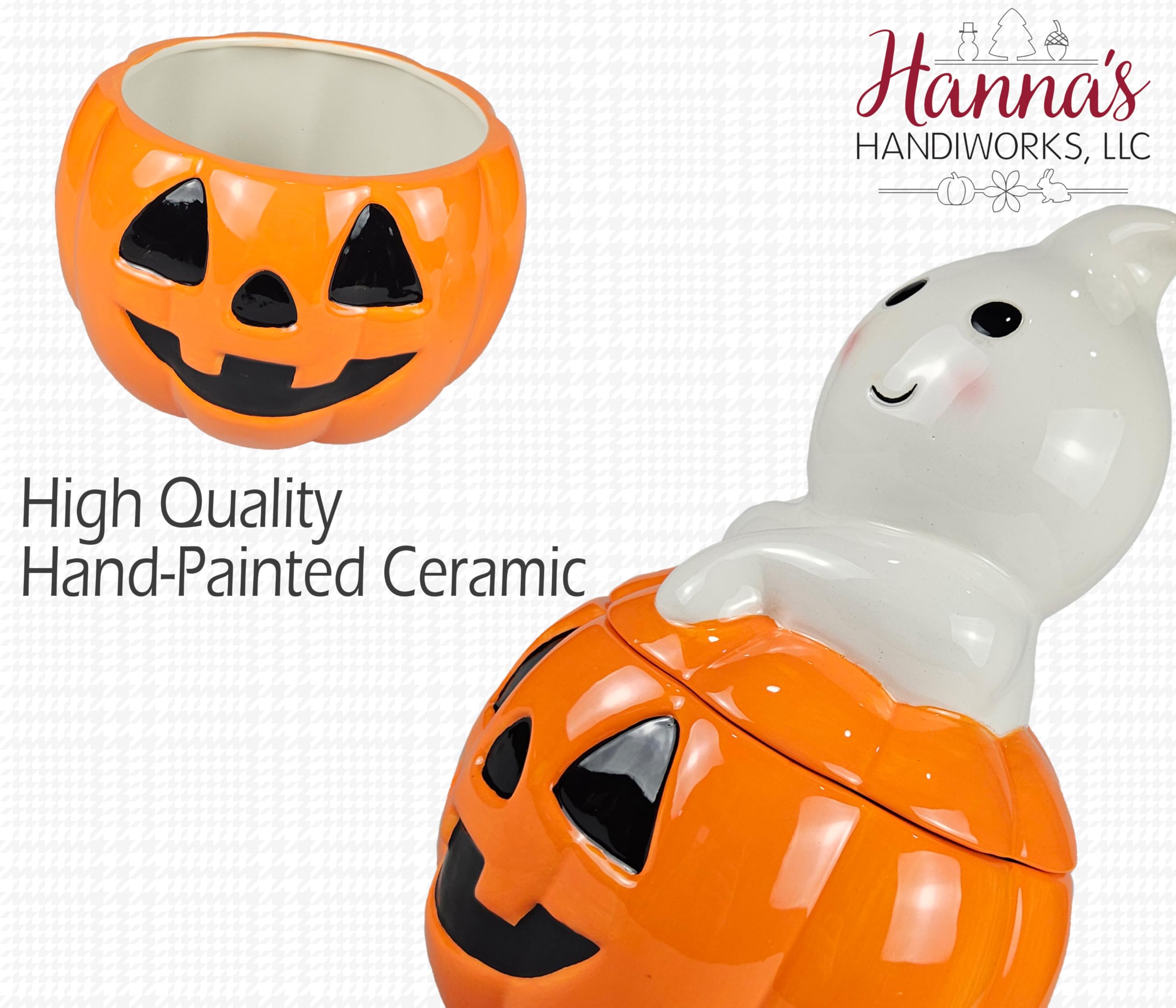 Amazon.com: Hanna's Handiworks Halloween Give Thanks Ghost and