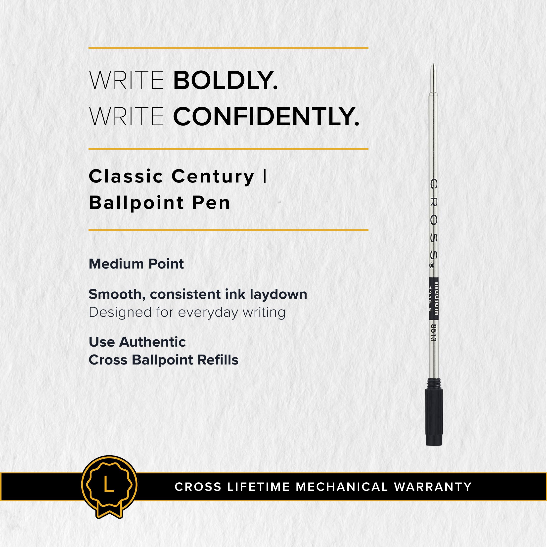 Amazon.com : Cross Classic Century Black PVD Micro-knurl Ballpoint