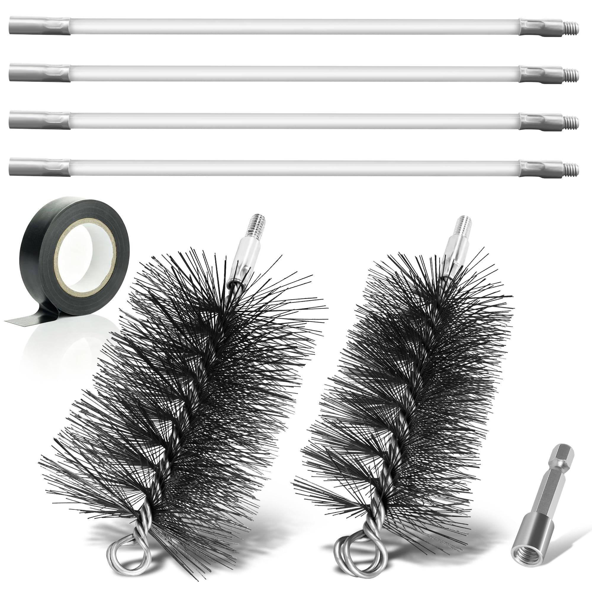 Chimney Brush Kit - Drill Powered Cleaning -1