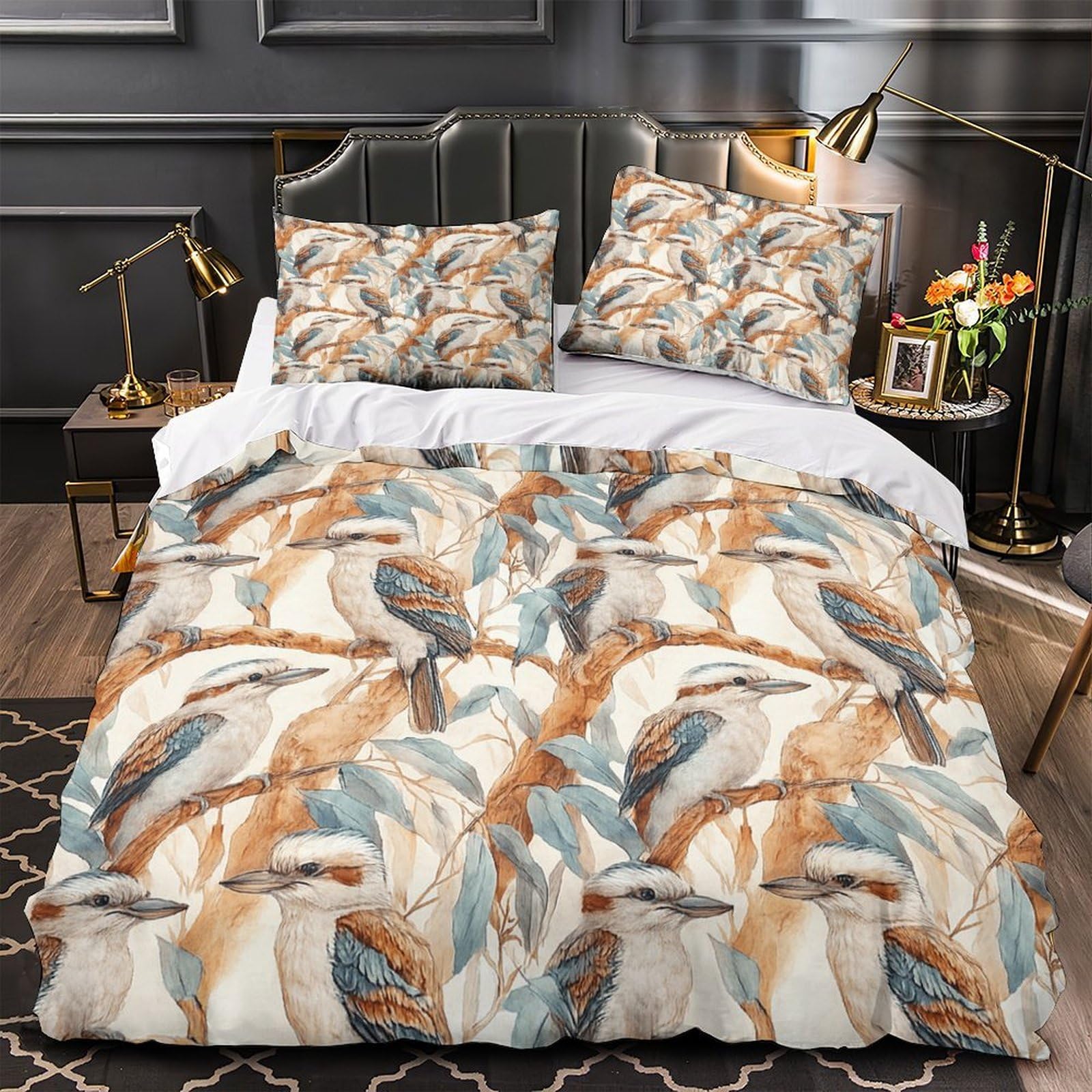 Housse de couette Kookaburra effet 3D ultra douce en microfibre