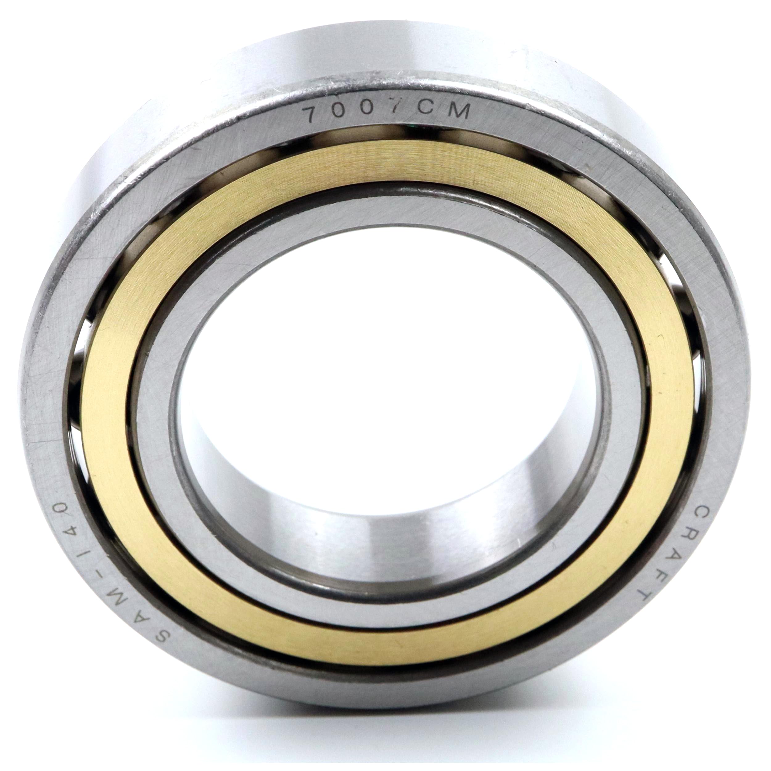 Schrägkugellager 7007 CM 35x62x14mm, DIN 628, zweireihig, Reibungsarm, abgedichtetes Lager für radiale & axiale Belastungen, Ideal für Industrie- & Automobilanwendungen