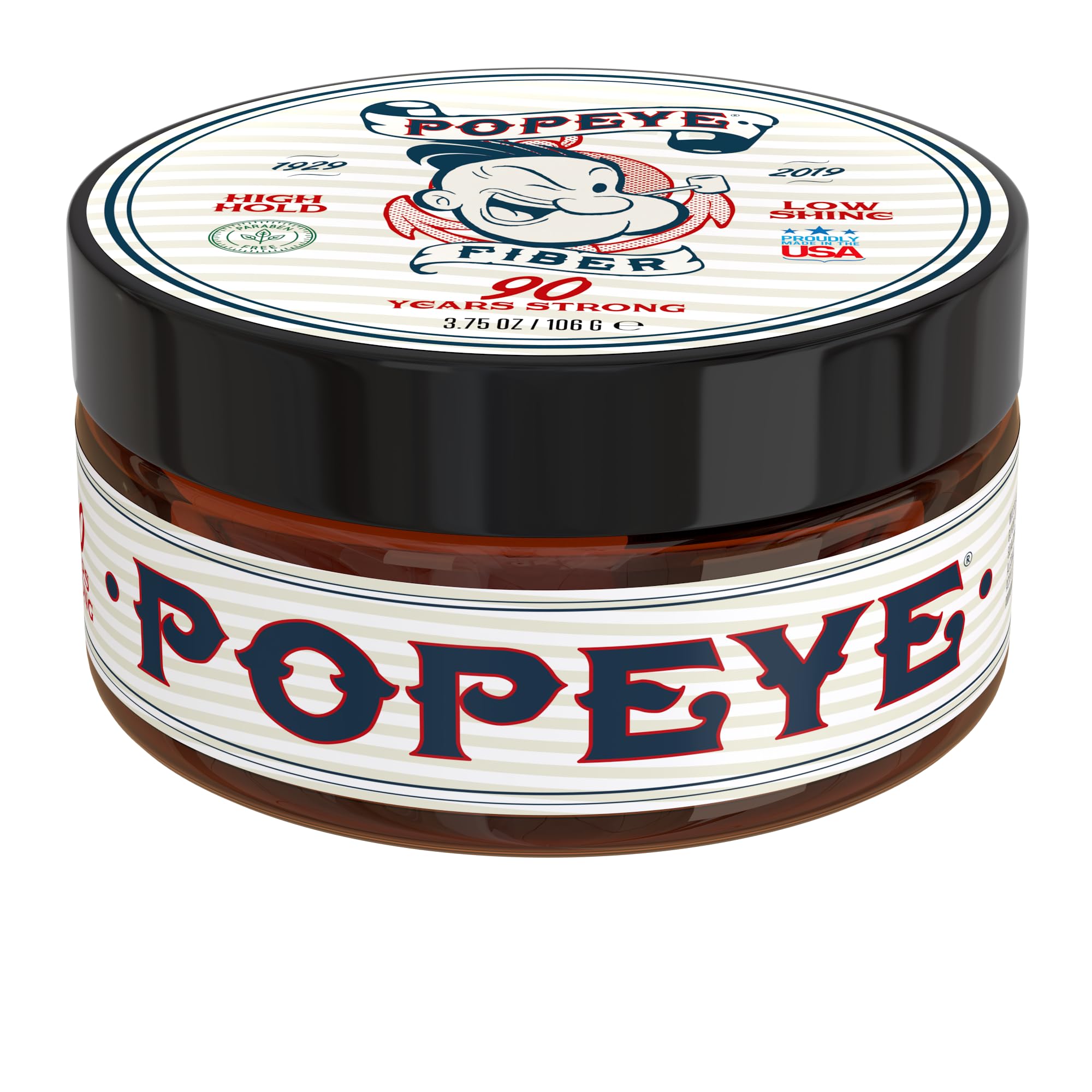 Popeye Shaving Co Undetectable Hair Styling Fiber for Men with High Hold and Low Shine, Building Fibers with Natural Formula suitable for Thicker Fuller Hair, 3.75 oz