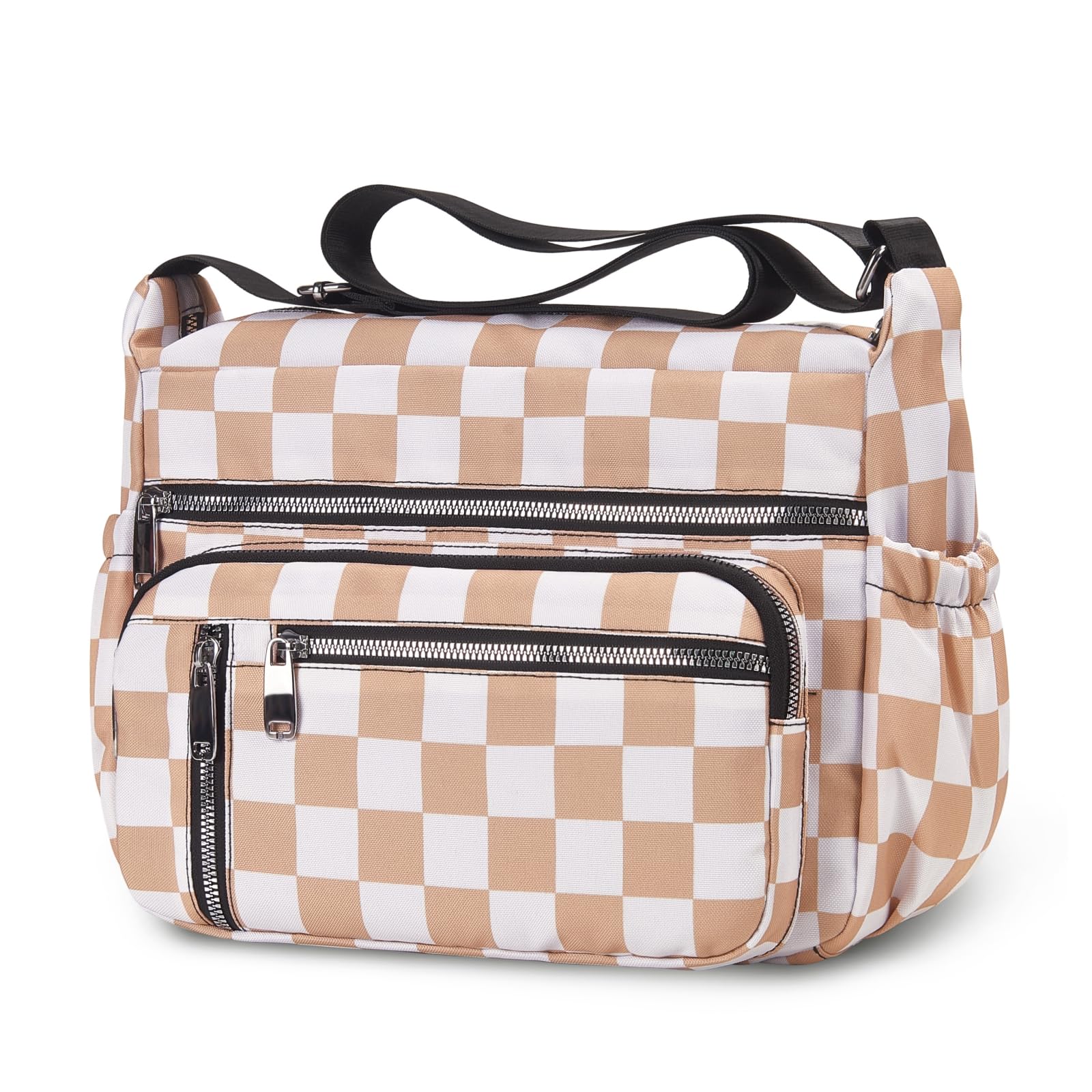 NPBAG Crossbody Bag for Women, Shoulder Purse Handbag Messenger Bag, Trendy Pocketbooks, Waterproof and Multi-Pockets