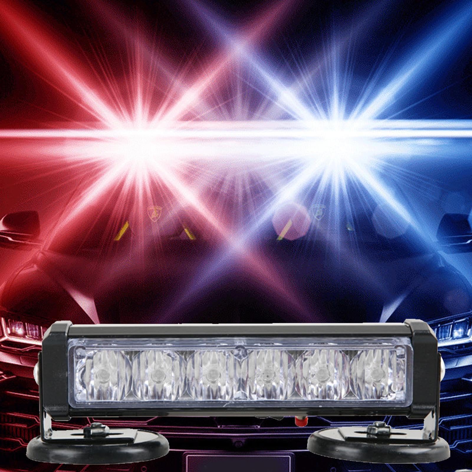 Generico Forte luce magnetica per auto, barra luminosa a LED magnetica per veicoli | Luce impermeabile,Spia ricaricabile, luce flash di emergenza per carrozzeria