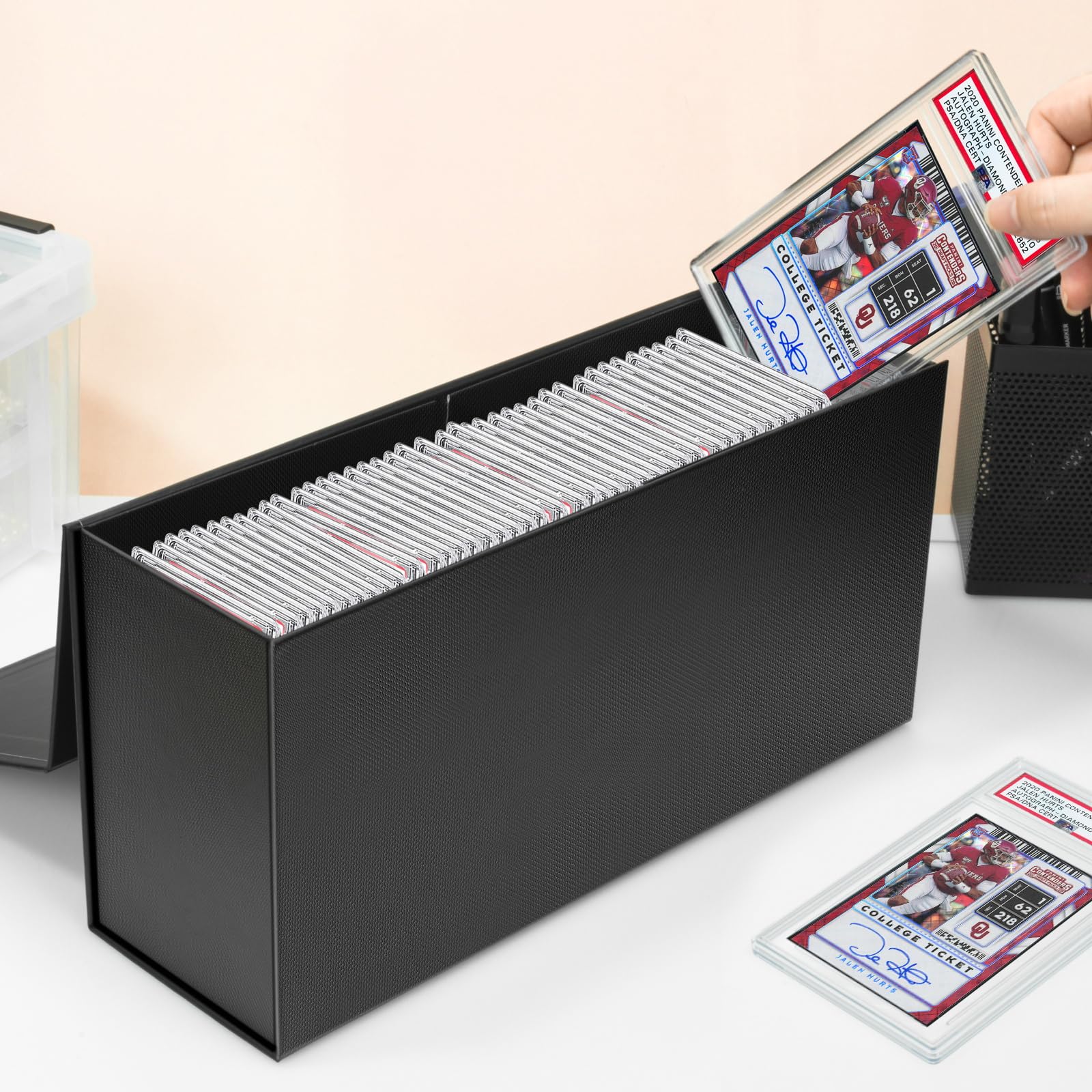 Amazon.com: CollectHall Graded Sports Card Storage Box, PSA Graded Card  Storage Box, Trading Card Storage Box, Graded Card Slab Case Compatible  with PSA, BGS, SGC-1 Pack : Toys & Games