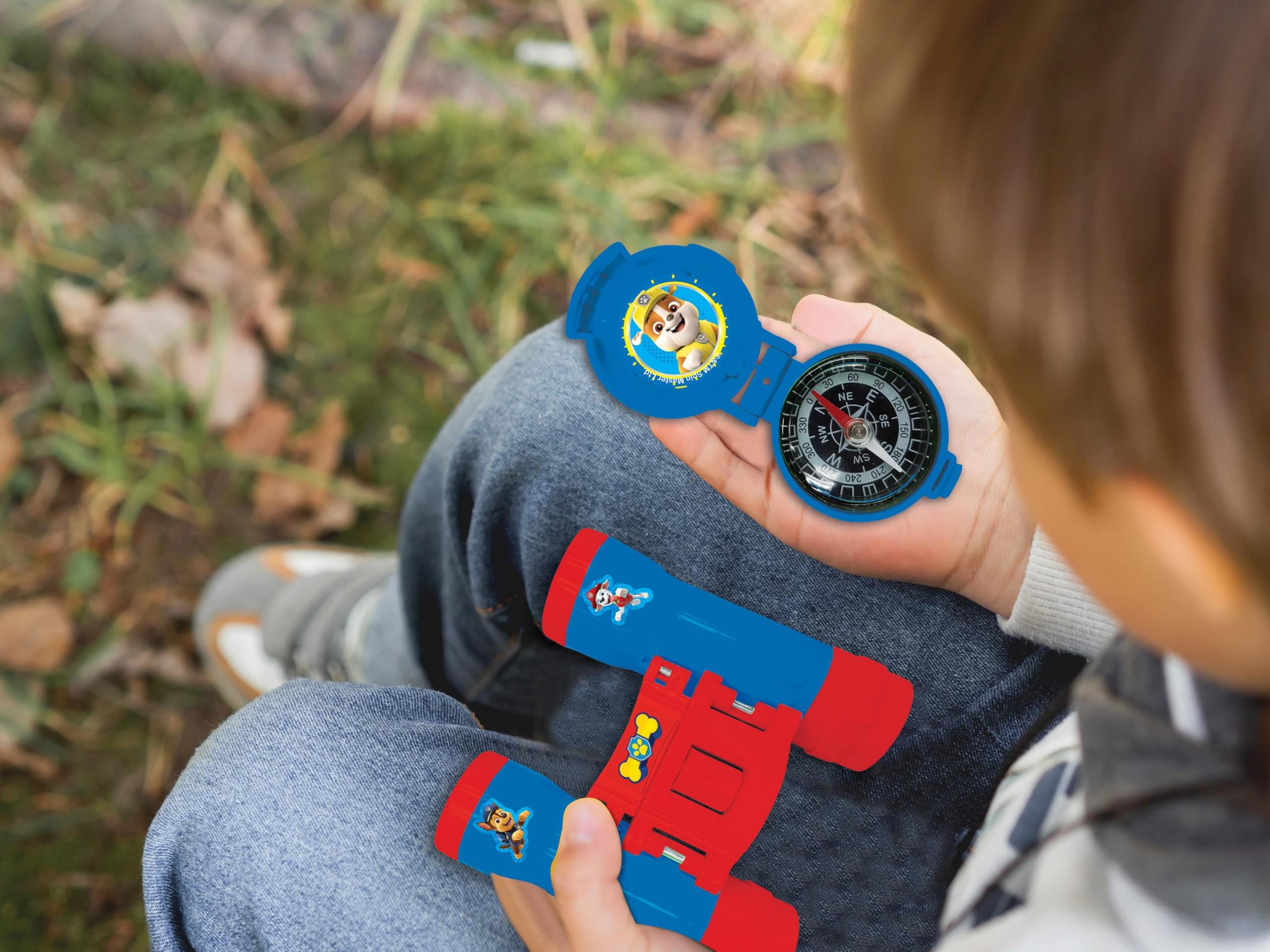 Lexibook, Paw Patrol, Adventurer Set for Children Walkie-Talkies 120m, Binoculars, Compass, Torchlight, Blue/Red, RPTW12PALXB - Image 3