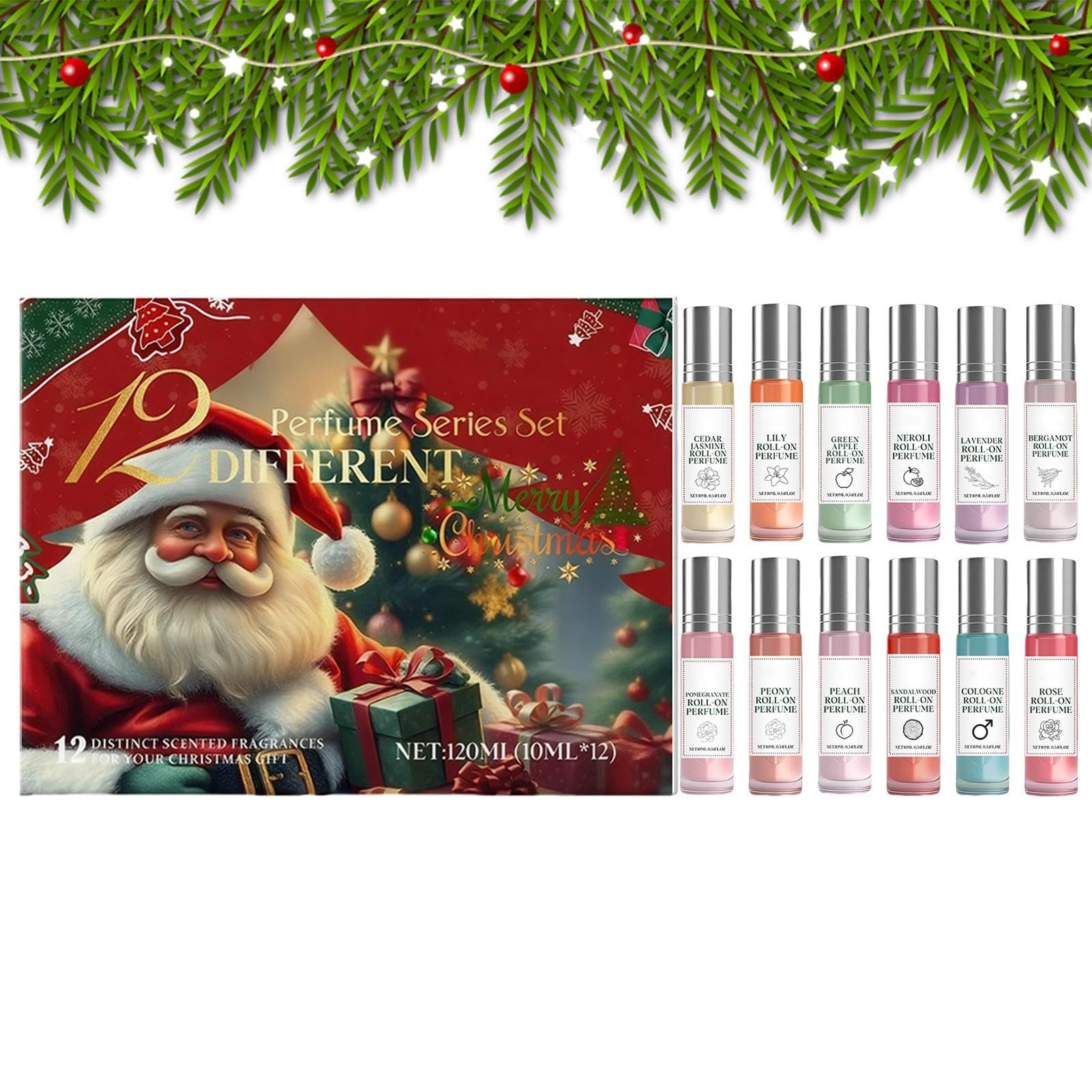 Conjuntos De Perfume De Navidad Para Mujeres 12 Piezas Perfumes Con Larga