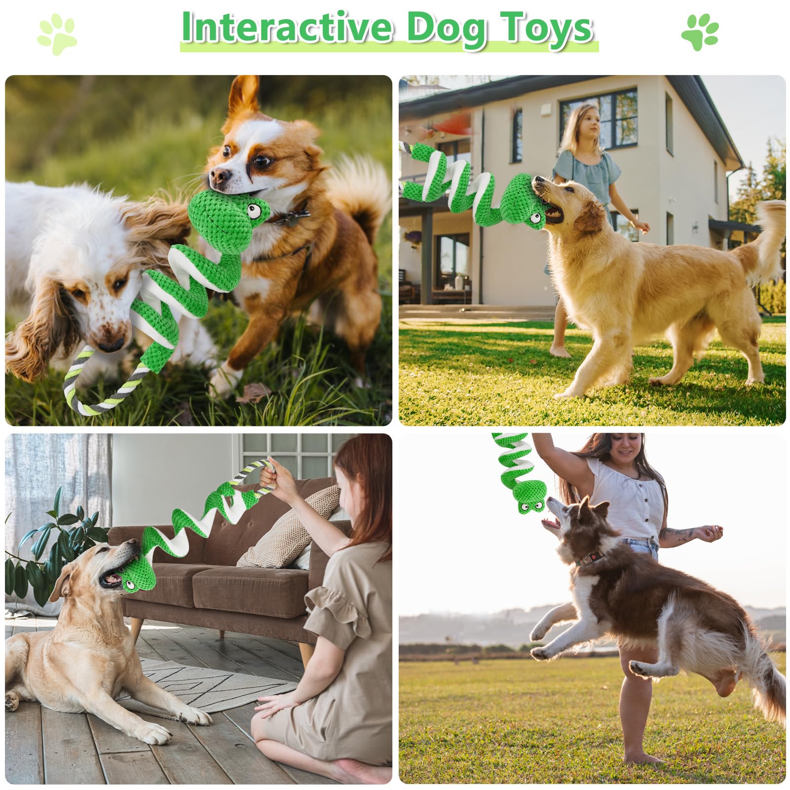 Letsmeet Juguete chirriante para perros, Regalos para perros