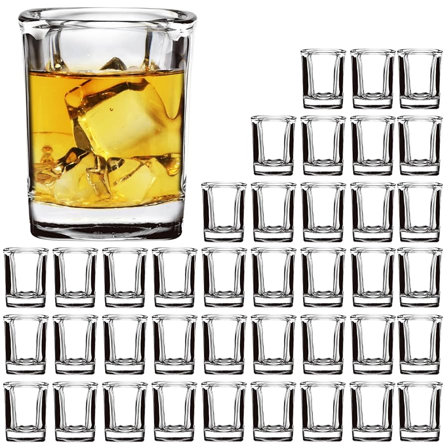 【即完売商品】BARREL no Glass 2個セット Amazon.com | Shot Glasses Set with Heavy Base,2.2 oz Mini