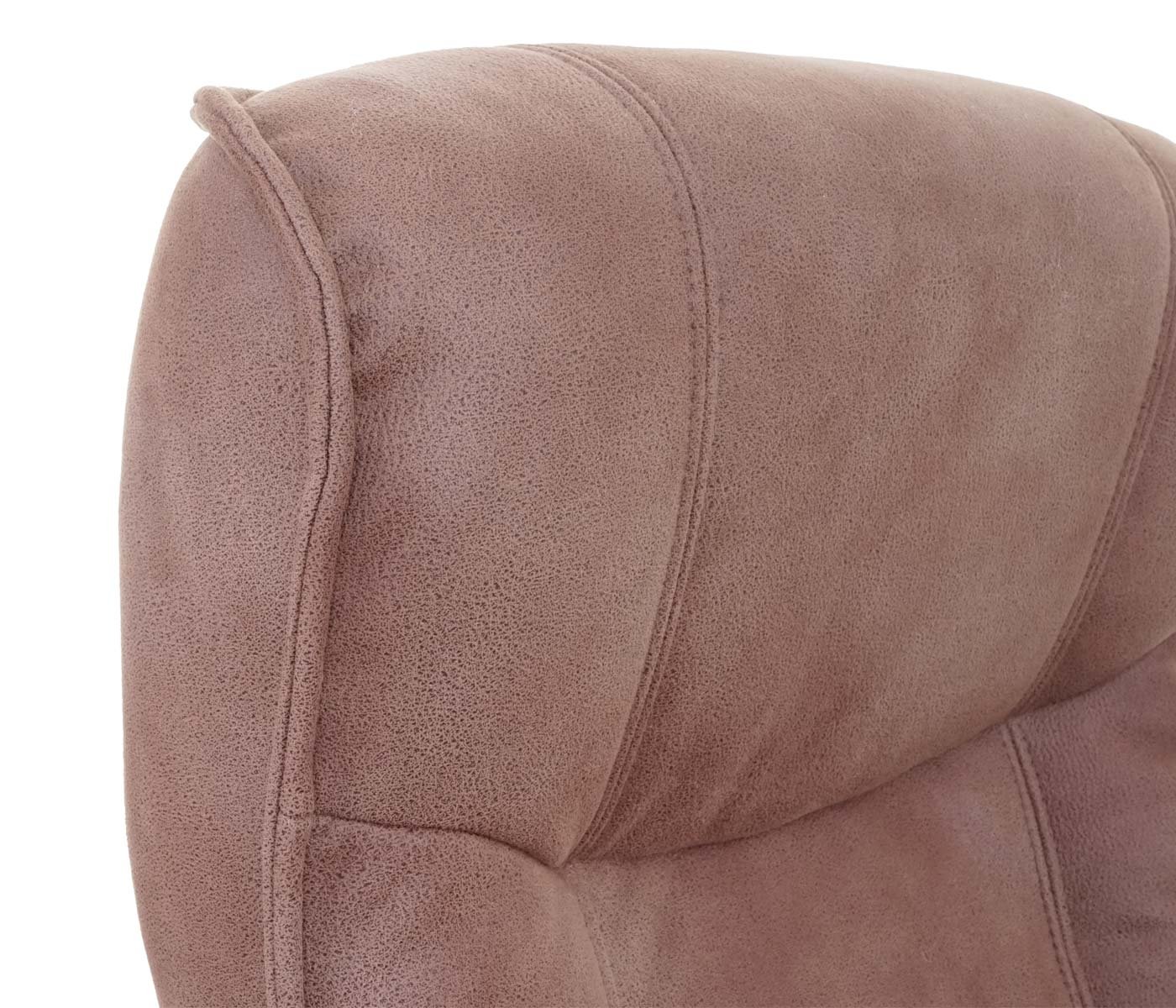 Robas Lund MCA Relax sillón Hamilton, sillón. Taburete, plástico/Textil 130 kg ~ antikbraun, color miel