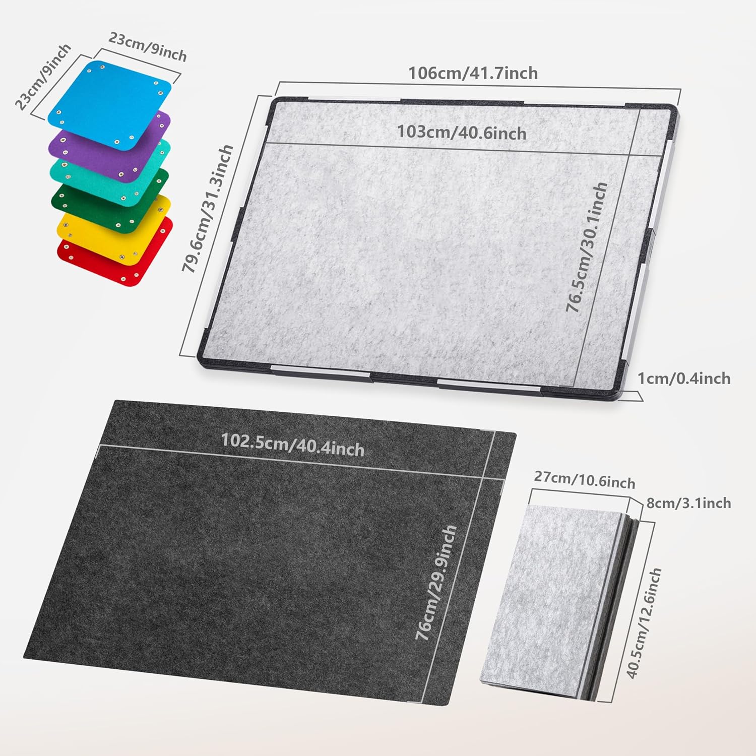 2000 Pieces Jigsaw Puzzle Board, Foldable Puzzle Mat with Non-Slip Surface & 6 Sorting Trays, 41.7" x31.3" Portable Jigsaw Board with Dustproof Cover Puzzle Pad Jigsaw Saver for Adults