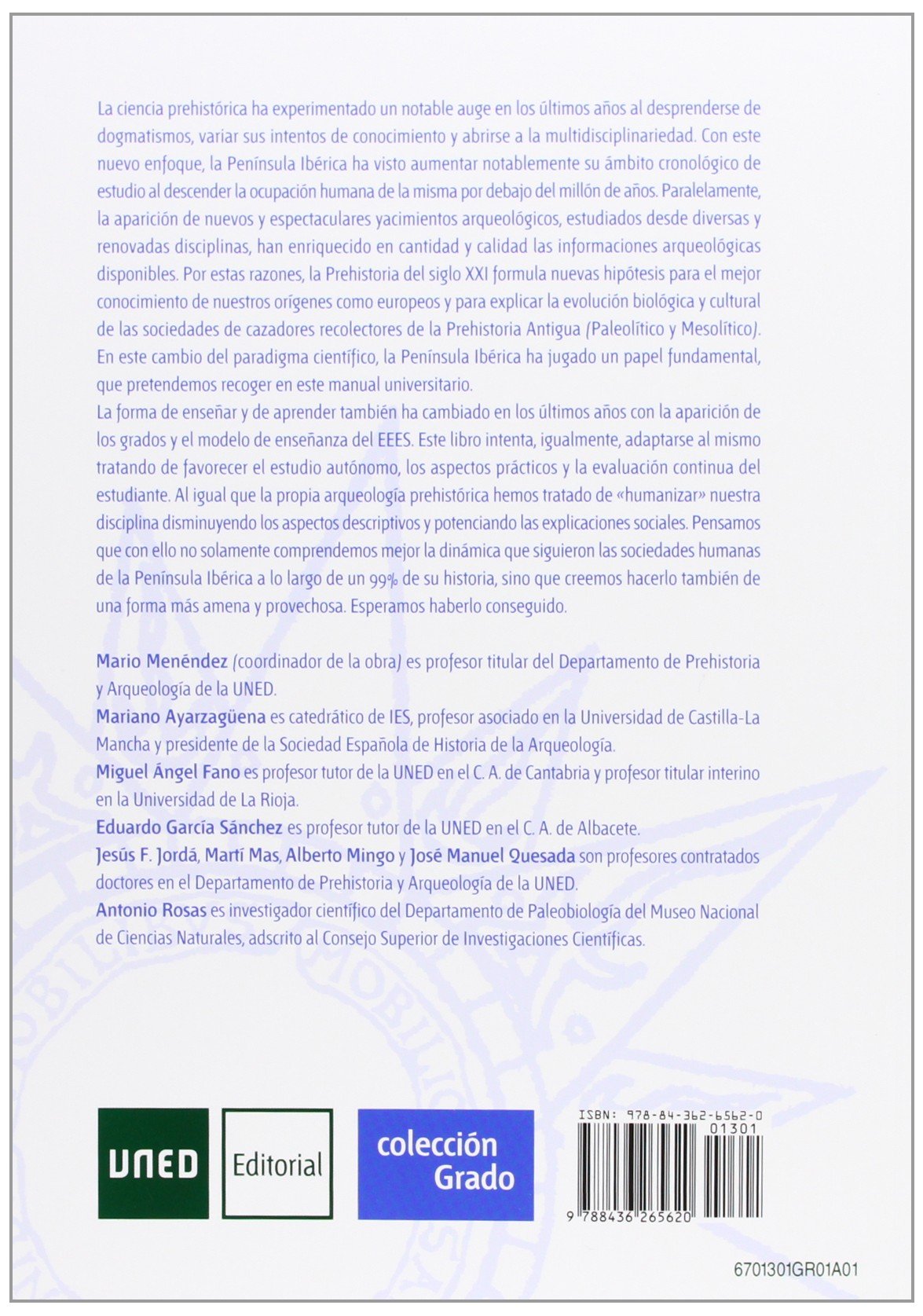Prehistoria antigua de la península ibérica (GRADO)