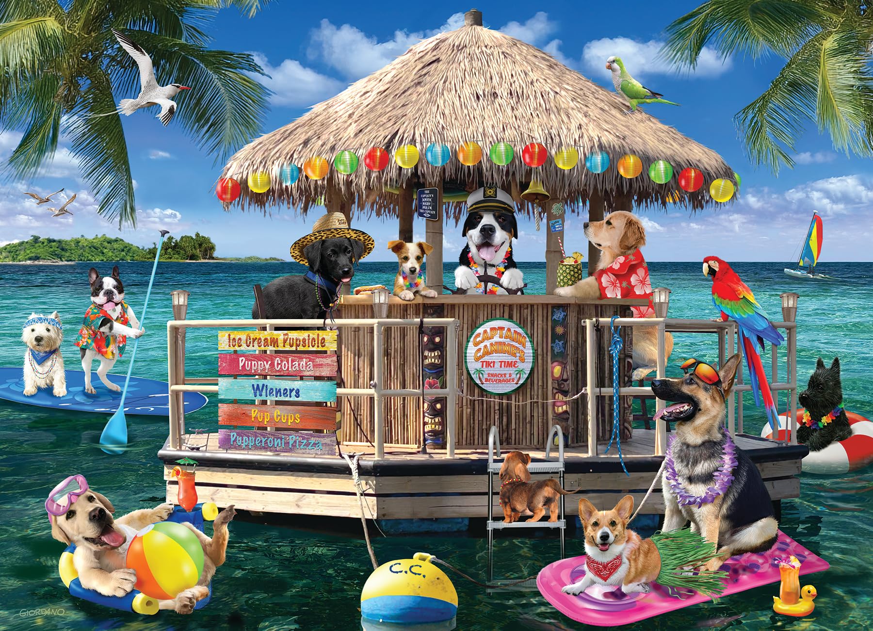 Cobble Hill 500 Piece Puzzle - Splash Zone - Sample Poster Included