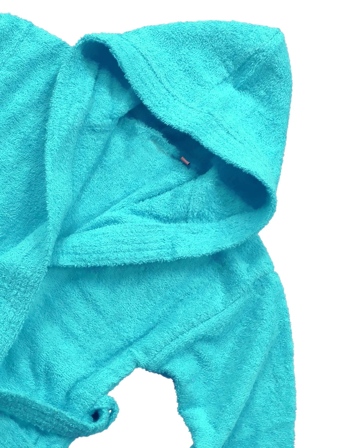 LEBENGOOD - Szlafrok dziecięcy unisex, 100% bawełna OEKO-TEX®, 400 g/m² frotte, kaptur, pasek, 2 kieszenie