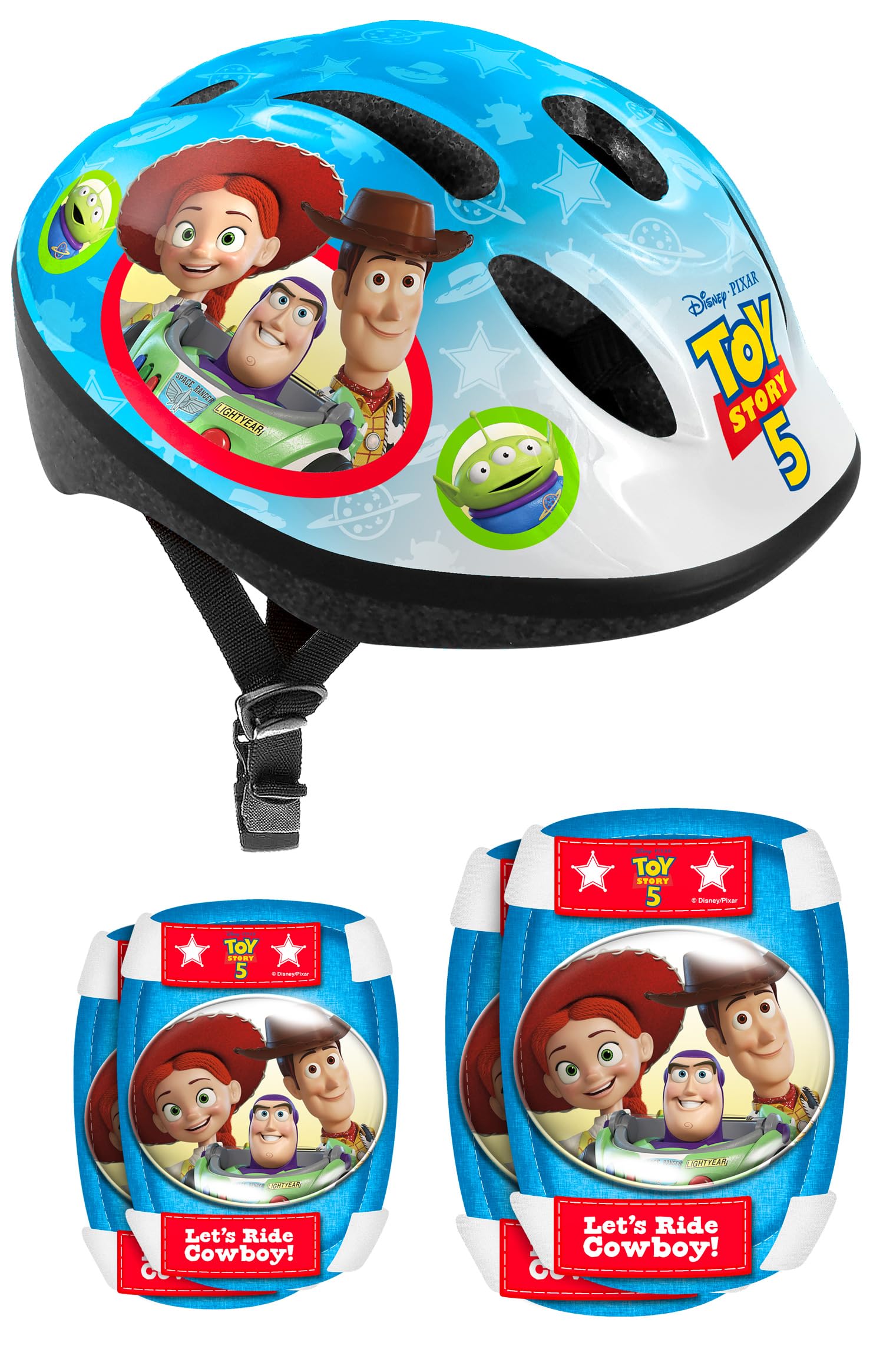 Combo Toy Story 5 (kask + ochraniacze na kolana i łokcie)