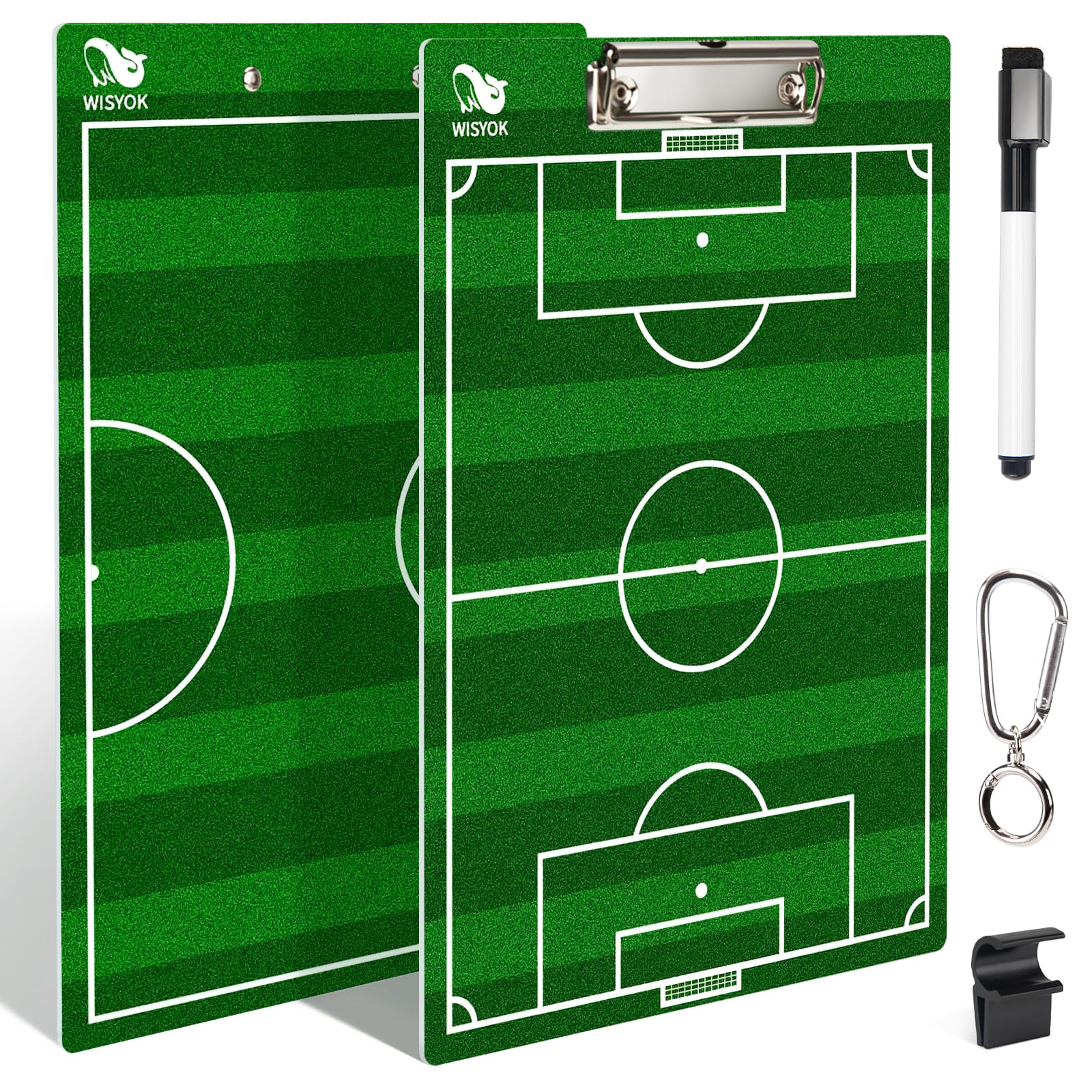 Amazon.com: WISYOK Soccer Coaching Clipboard, Dry Erase, Double