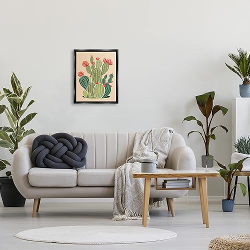 Miniatura 9 de Stupell Industries Whimsical Cactus Flower Vegetation Framed Floater Canvas Wall Art, Design by Ziwei Li