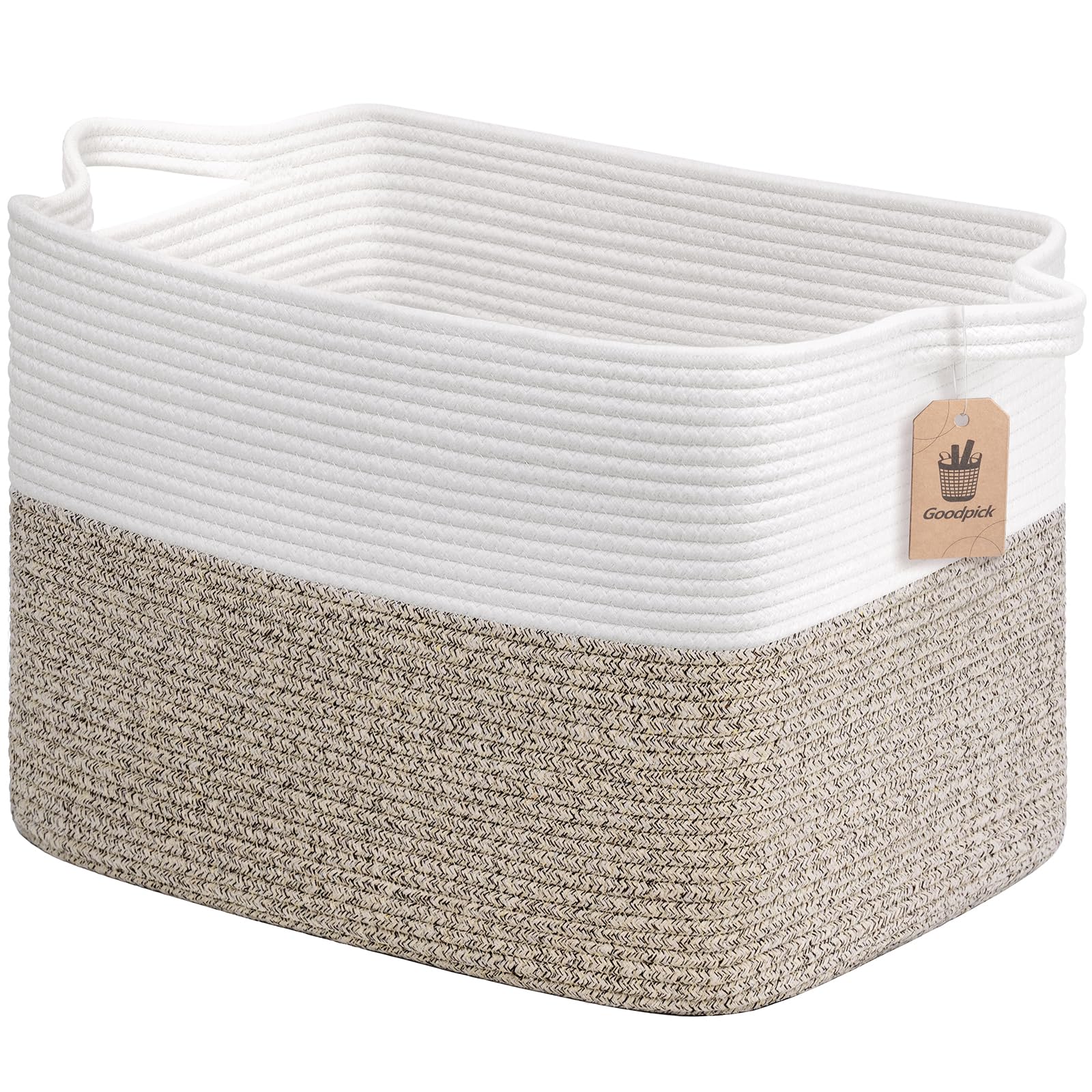 Panier tissé rectangulaire haut de gamme pour couverture de salon et design