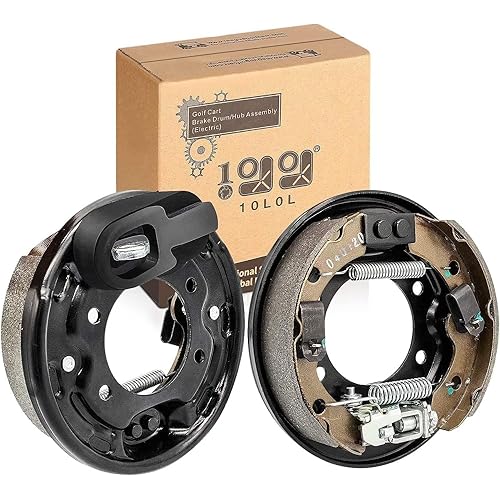 10L0L Golf Cart Brake Assembly for 1995-Up Club Car DS and Precedent, Passenger & Driver Side Rear Brake Cluster for Club Car Golf Carts 101823301 103380202 (Driver Side and Passenger Side)