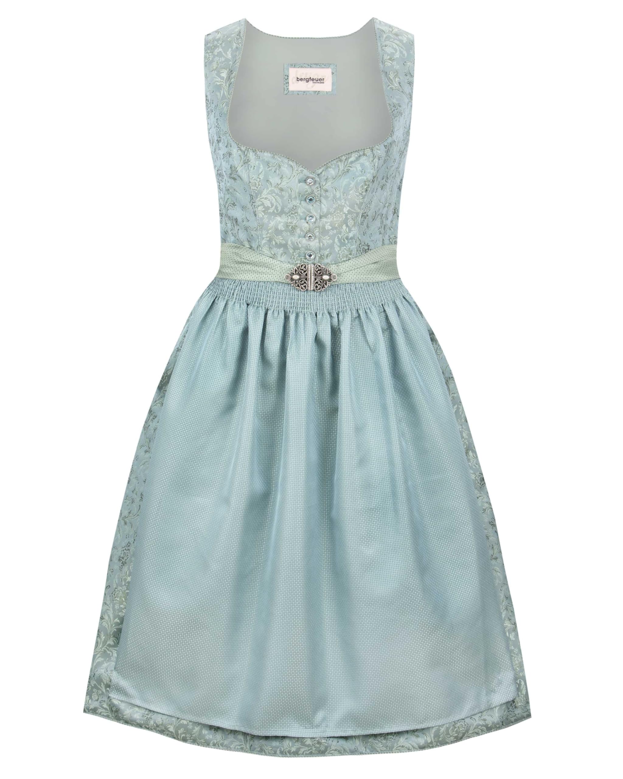Bergfeuer Damen Dirndl Dalia Kleid Für Besondere Anlässe, Mint, 46 EU