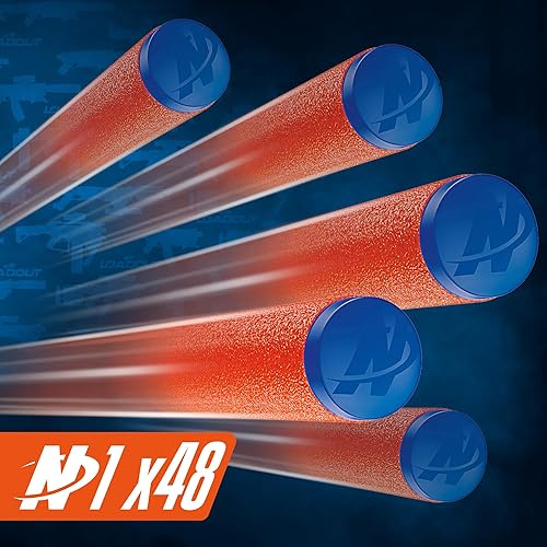 Miniatura 7 de Nerf Loadout Galactic Commander - Lanzador motorizado, 3 modos de disparo, 3 accesorios de accesorios, 48 dardos Nerf N1, juguetes y regalos para