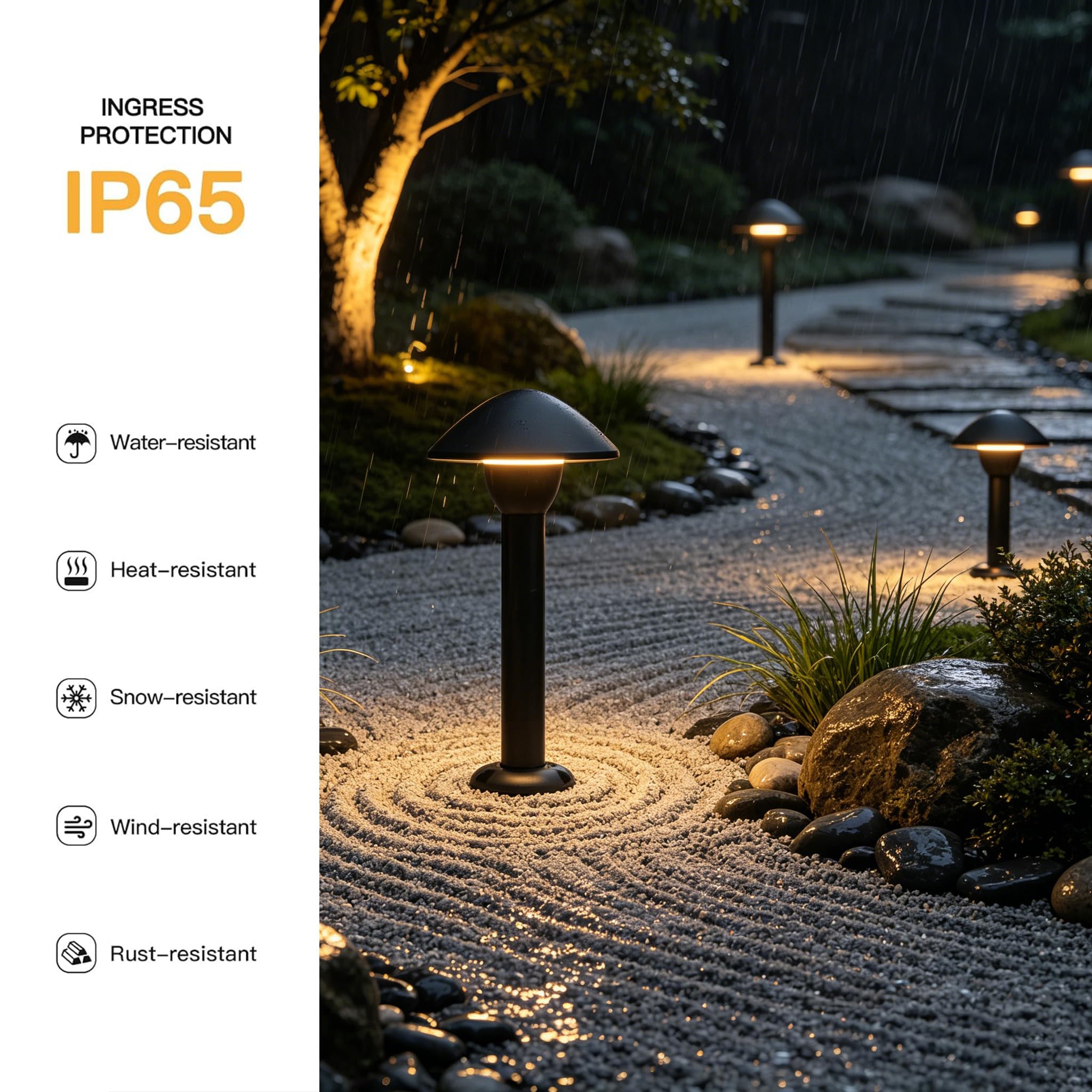 Baliza LED para Exteriores, Resistente al Agua IP65, Luces Modernas para Caminos de jardín, césped, Patio, Entrada de vehículos, iluminación Lateral Exterior de Aluminio.