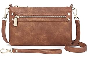 BOSTANTEN Leather Clutch Purses for Women Casual Crossbody