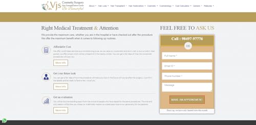Dr. VJs Cosmetic Surgery & Hair Transplantation Centre - Email App