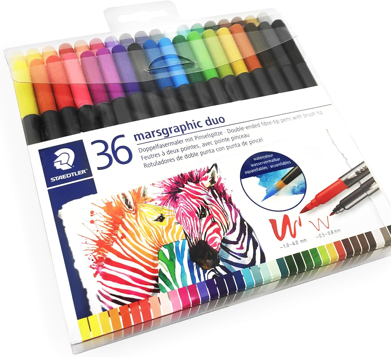staedtler marsgraphic duo watercolour brush pens