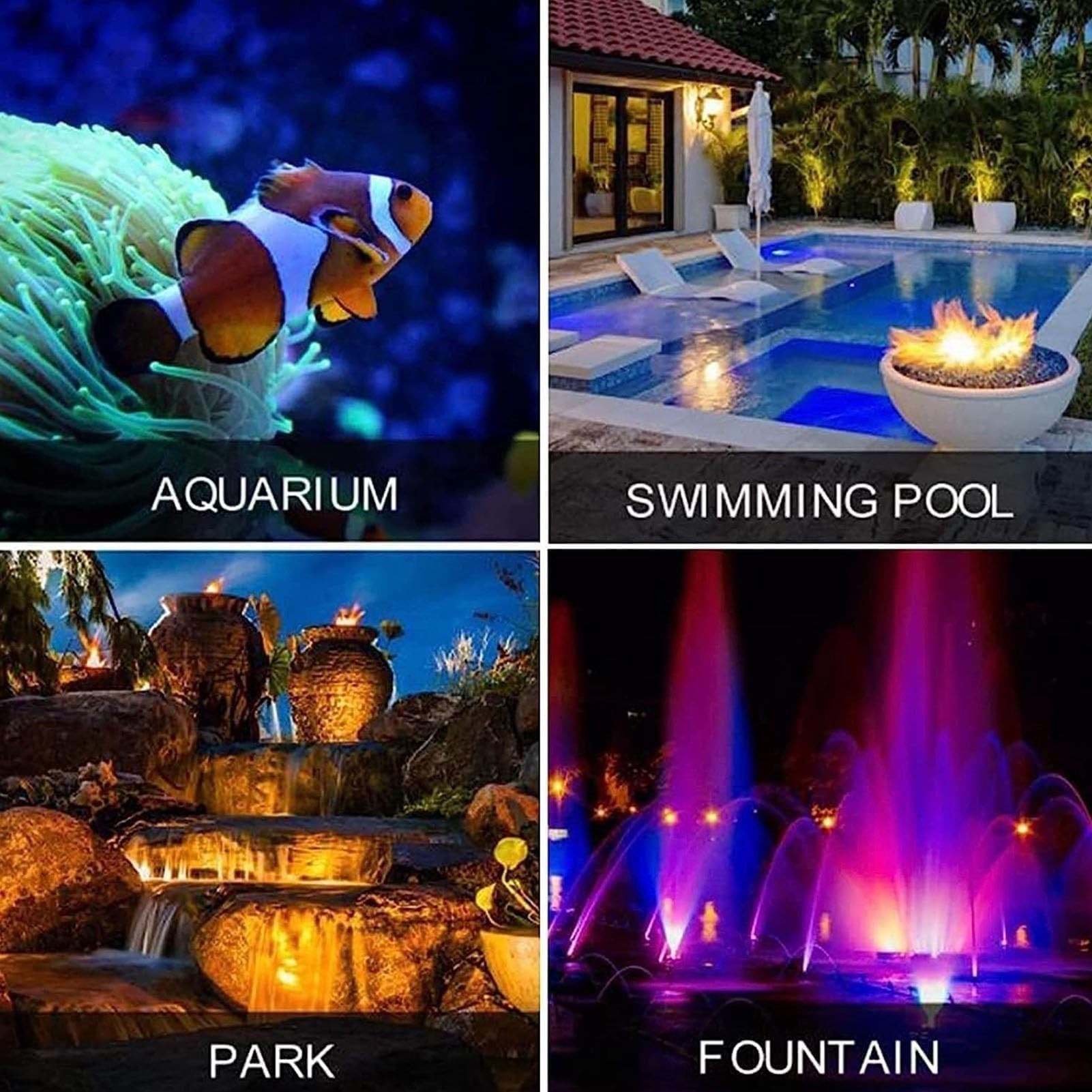 LED-Ring Brunnen Leuchte - Unterwasser-Teichbeleuchtung, IP68 Wasserdichter Edelstahl-Tauchstrahler, 12V Poolleuchten Mit Mittlerem Loch, Landschaftsbeleuchtung(Red,12W(12V))